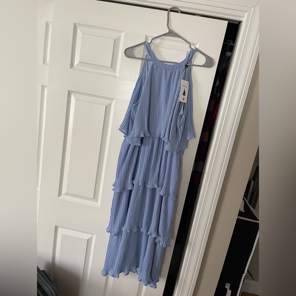 Elegant Blue Midi Dress